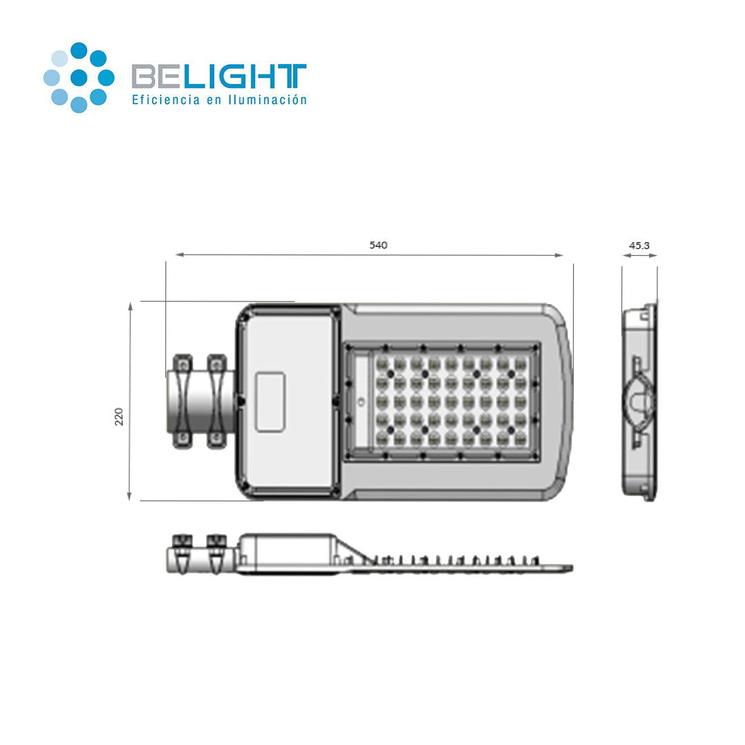 Alumbrado Público LED ECO 160watts | 120lm/watts 1 año garantía